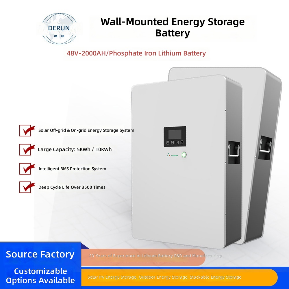 Solar Generator - 공장 직판 대용량 48V200Ah 벽걸이형 리튬