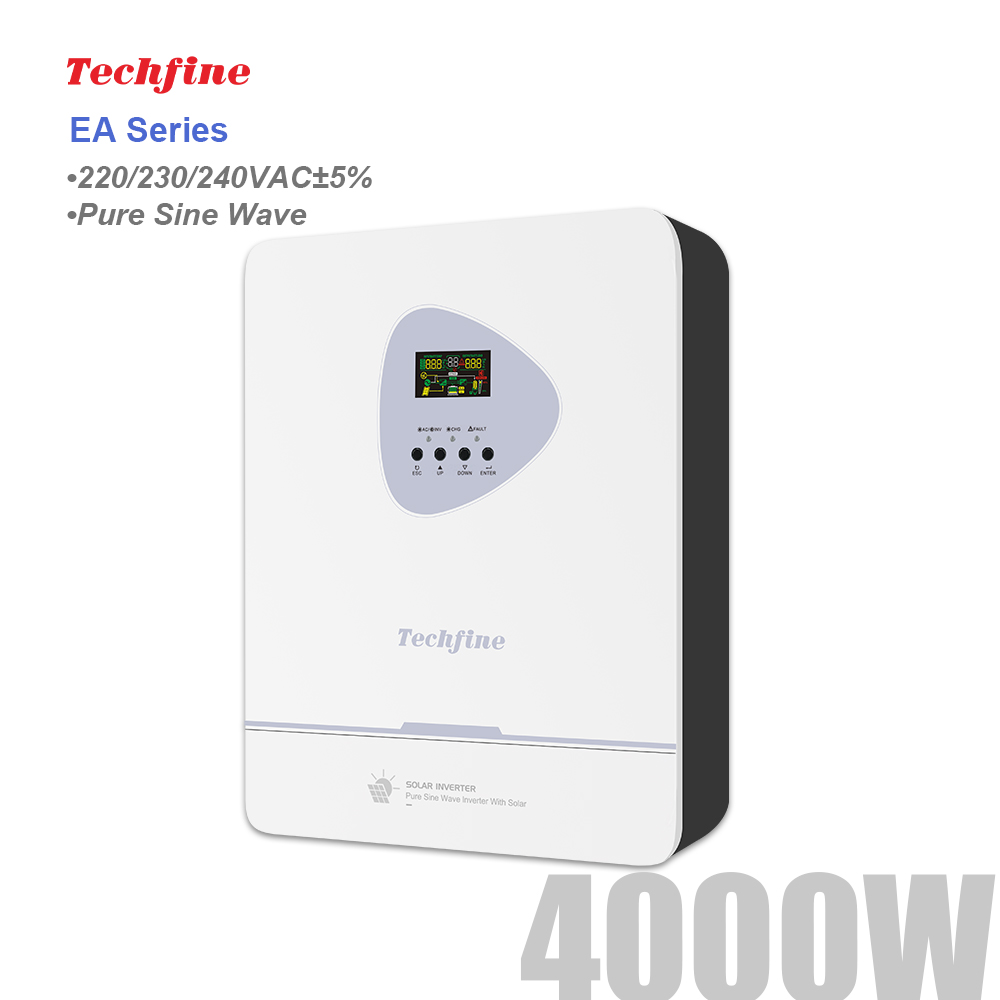 Charge Controller Solar - Techfine 4kW 독립형 인버터, 24V 태양광