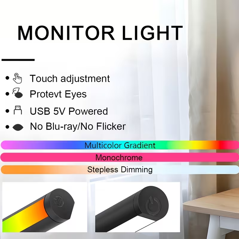 컴퓨터 모니터 라이트 바 PC 모니터용 USB 전원 L - Energy Monitor Meter 리뷰 및 가격