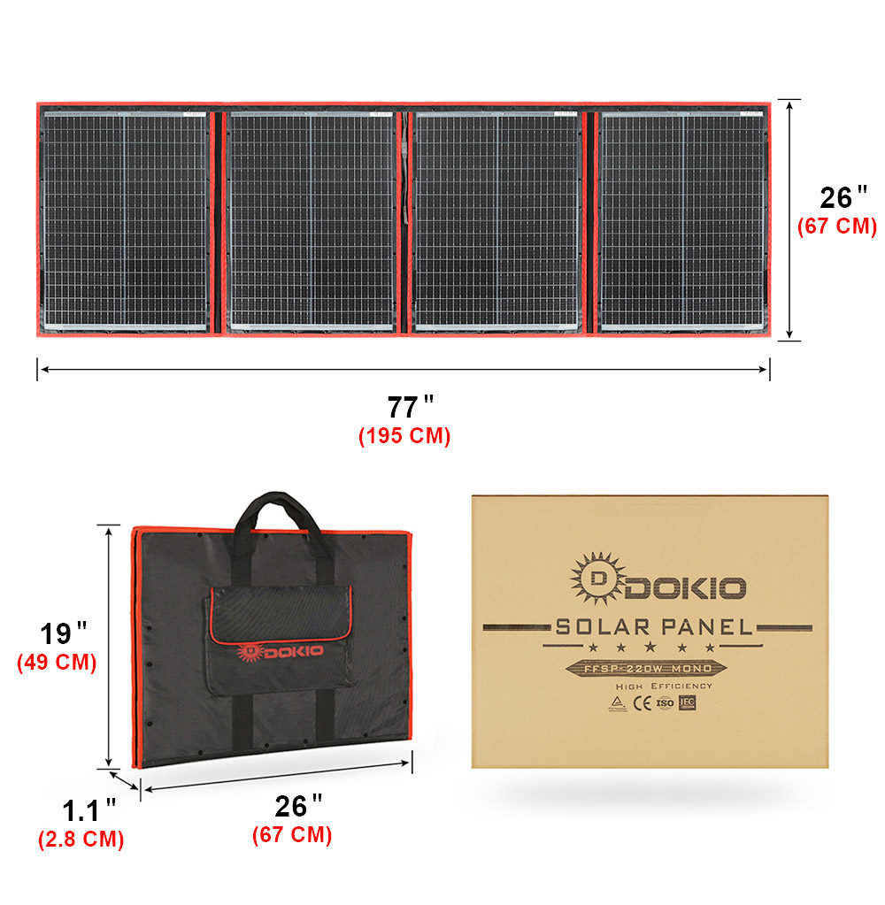 도키오 브랜드 유연 접이식 200W 모노 태양광 패널  - Solar Panel 200W 리뷰 및 가격