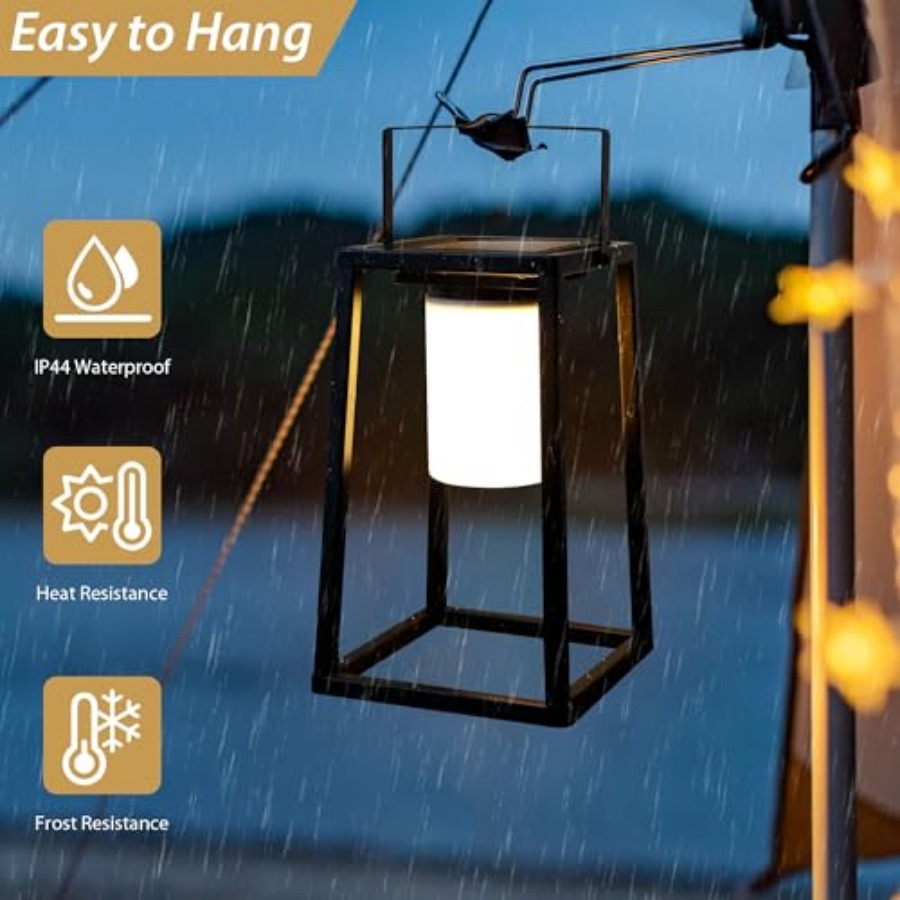 5인치 높이 야외용 태양광 랜턴 휴대용 밝기 조절 LE - Solar Lamp 리뷰 및 가격