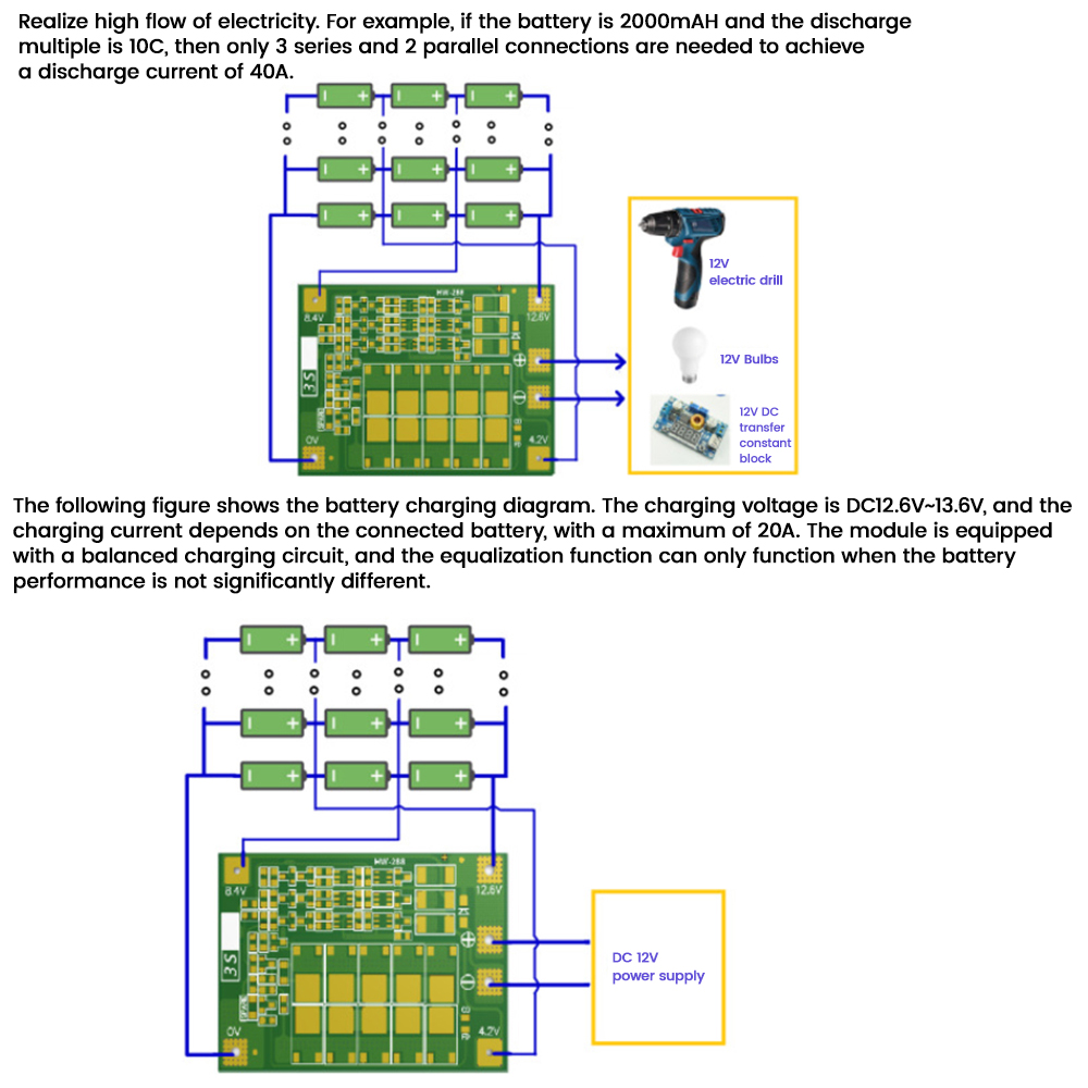 리튬 배터리 보호 보드 3S 12V 40A PCB 모듈 - Lithium Battery 12V 리뷰 및 가격