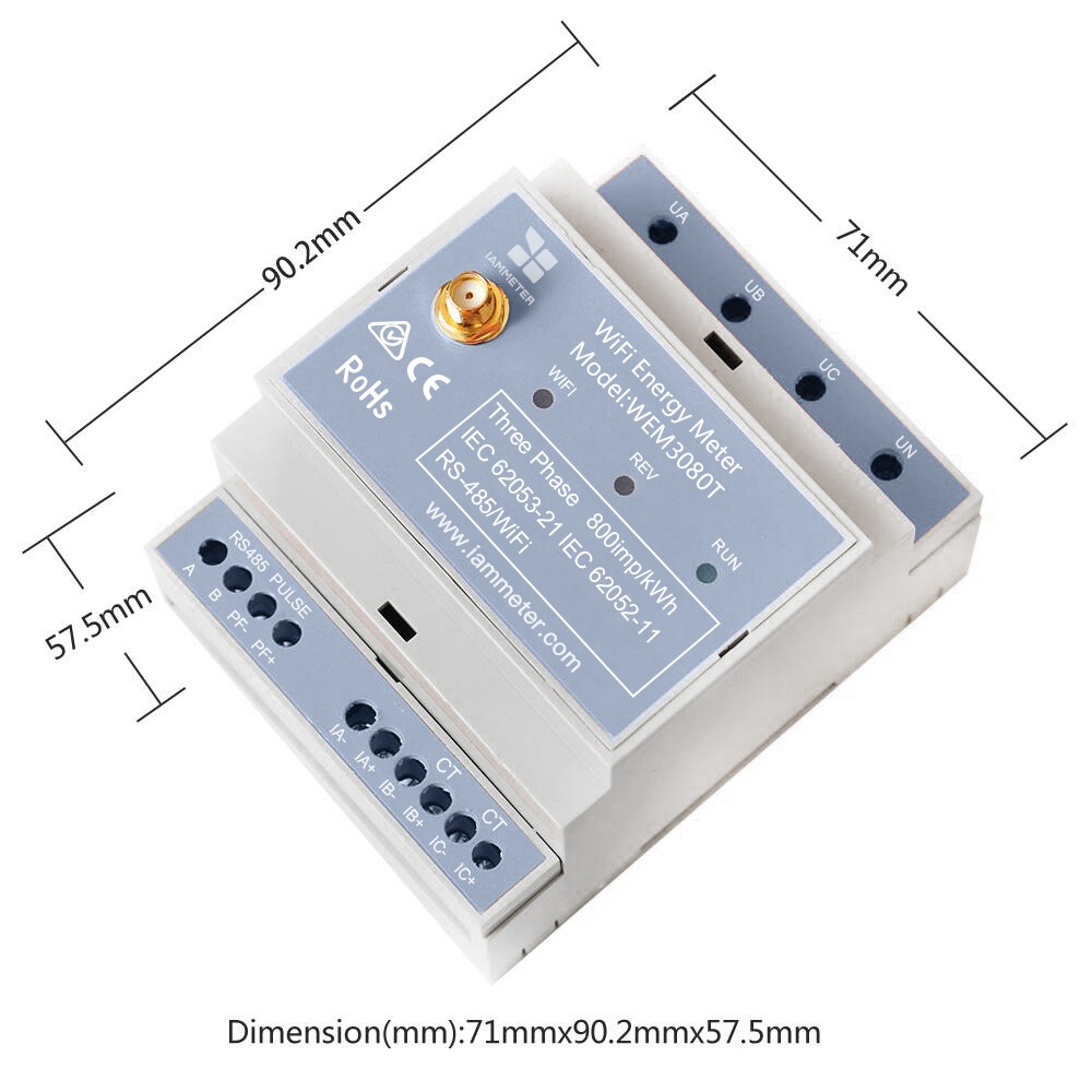 양방향 3상 에너지 미터 WiFi DIN 레일 태양광  - Energy Monitor Meter 리뷰 및 가격