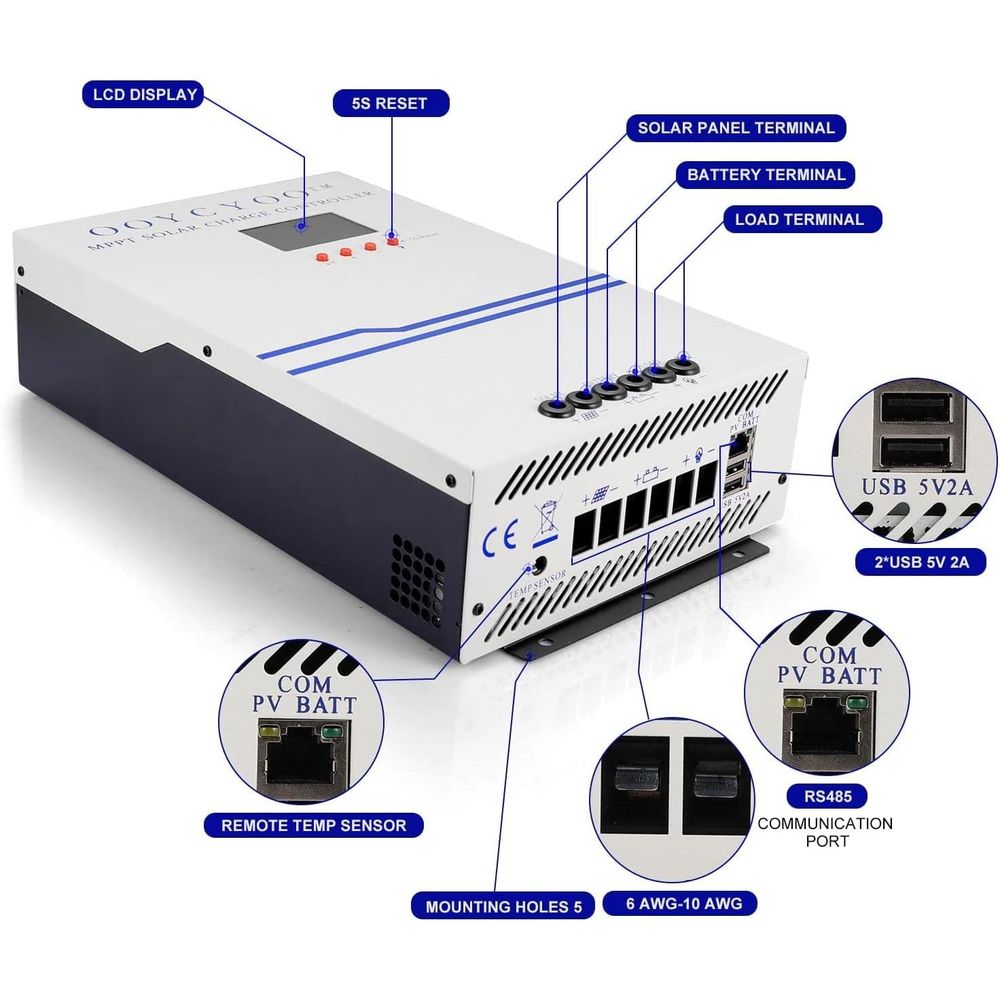 100A MPPT 태양광 충전 컨트롤러 24V 12V  - Charge Controller Solar 리뷰 및 가격